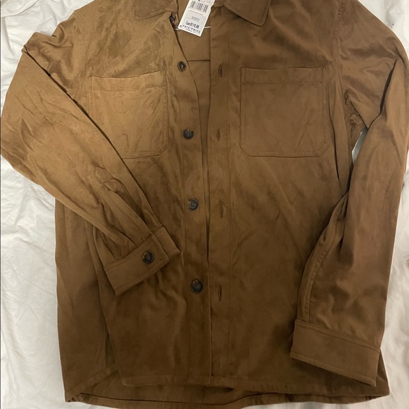 Suede effect overshirt - Picture 4 of 6